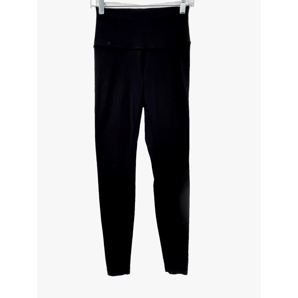 LULULEMON Women's Size 4* Wunder Under Pant (Roll Down) Leggings in Black Luon?